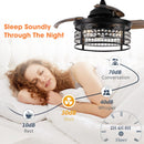 36" 3 Blades Modern Ceiling Fan with Lighting and Remote Control