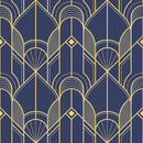 Dark Blue Wallpaper with Yellow Lines