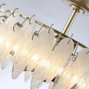 32 Inch Ogden Antique Silver Luxury Fandelier with Light and Remote Control