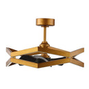 31 Inch Willie Antique Golden Luxury Fandelier with Light and Remote Control