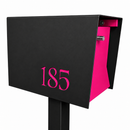 Uptown Box-2.0 in TEXTURED MATT JET BLACK - Modern Mailbox