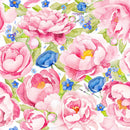 Voguish Brightly Pink Flowers Wallpaper