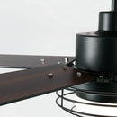 52 Inch Bernice DC Motor Industrial Downrod Ceiling Fan with LED Light and Remote Control
