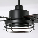 52 Inch Bernice DC Motor Industrial Downrod Ceiling Fan with LED Light and Remote Control