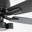 52 Inch Arlen Double-sided Blades Downrod Mount LED Ceiling Fan with Remote Control