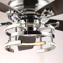 52 Inch Rita Double-sided Blades Downrod Mount LED Ceiling Fan with Remote Control