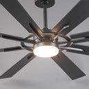 60 Inch 72 Inch Windmill Downrod Mount LED Ceiling Fan with Remote and APP Control
