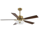 52 Inch Rory Modern Downrod Mount LED Ceiling Fan with Remote Control