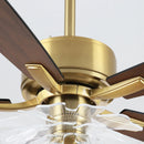 52 Inch Rory Modern Downrod Mount LED Ceiling Fan with Remote Control