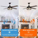 52" Celentano Industrial Downrod Mount Reversible Ceiling Fan with Lighting and Remote Control
