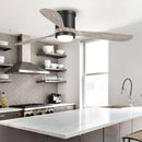 52" Anyan Farmhouse Flush Mount Reversible Ceiling Fan with Lighting and Remote Control