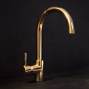 Unlacquered Solid Brass Bathroom Faucet, 360° Degree Brass Faucet