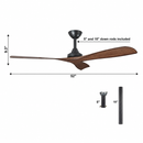52" Jovie Ceiling Fan with Remote Control