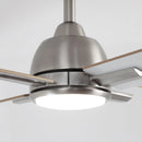 48" Linden DC Motor Downrod Mount Reversible Ceiling Fan with Lighting and Remote Control