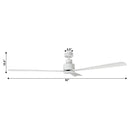 52" Zelda Industrial DC Motor Downrod Mount Reversible Ceiling Fan with Remote Control