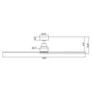 52" Zelda Industrial DC Motor Downrod Mount Reversible Ceiling Fan with Remote Control