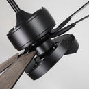52" 5 Blades Black Ceiling Fan with Lighting