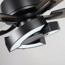 52" Vendome Industrial Downrod Mount Reversible Ceiling Fan with Lighting and Remote Control
