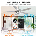 52" Vendome Industrial Downrod Mount Reversible Ceiling Fan with Lighting and Remote Control