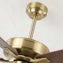 52 Inch Boyd Antique-bronze Golden Downrod Mount RGB LED Smart Fan