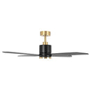 52" Ashby Industrial Satin Nickel DC Motor Ceiling Fan with LED Lighting and Remote Control