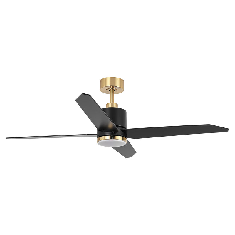 52" Ashby Industrial Satin Nickel DC Motor Ceiling Fan with LED Lighting and Remote Control