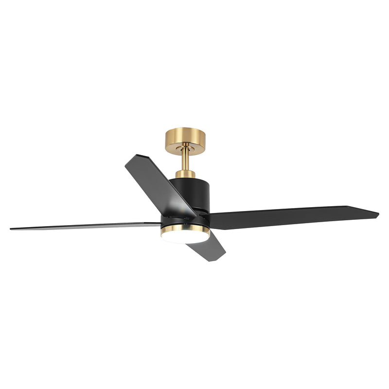 52" Ashby Industrial Satin Nickel DC Motor Ceiling Fan with LED Lighting and Remote Control