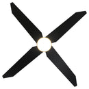 52" Ashby Industrial Satin Nickel DC Motor Ceiling Fan with LED Lighting and Remote Control