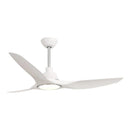 52" DC Motor 3 Blades Modern Downrod Mount Smart Fan with LED Light