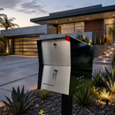 Retrobox Locking Package Dropbox in TEXTURED MATT JET BLACK - Modern Mailbox