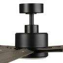 72 Inch Aries Black Downrod Mount LED Windmill Ceiling Fan with Remote Control