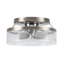 13" Flush Mount Reversible Ceiling Fan with Lighting and Remote Control