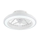 20" Ikon Modern DC Motor Flush Mount Reversible Ceiling Fan with Lighting and Remote Control