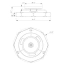 19" Britton Flush Mount Reversible Ceiling Fan with Remote Control