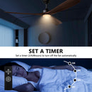 60" Newbury Industrial DC Motor Downrod Mount Reversible Ceiling Fan with Lighting and Remote Control