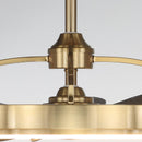 27" Arthur Industrial DC Motor Downrod Mount Ceiling Fan with Lighting and Remote Control