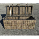 Key Largo Rattan Storage Bench With Cushion