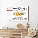 Personalized Farmhouse Halloween Pumpkin Patch Sign | Customizable Wall Art Print on Real Wood