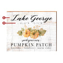 Personalized Farmhouse Halloween Pumpkin Patch Sign | Customizable Wall Art Print on Real Wood