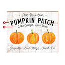 Personalized Farmhouse Halloween Pumpkin Patch Wooden Sign | Customizable Wall Art Print on Real Wood