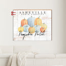 Personalized Farmhouse Halloween Pumpkin Patch Sign | Customizable Wall Art Print on Real Wood