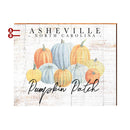Personalized Farmhouse Halloween Pumpkin Patch Sign | Customizable Wall Art Print on Real Wood