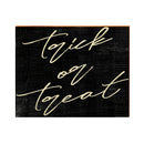 Farmhouse Halloween Trick or Treat Sign | Wall Art Print on Real Wood