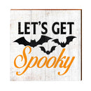 Farmhouse Halloween Let's Get Spooky Sign | Wall Art Print on Real Wood