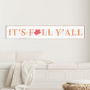 Farmhouse Thanksgiving Fall Y'all Sign | Wall Art Print on Real Wood