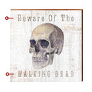 Personalized Farmhouse Halloween Skull Sign | Customizable Wall Art Print on Real Wood