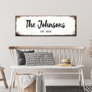 Rustic Family Name Sign