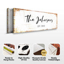 Rustic Family Name Sign