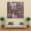 Motocross Dirt Bike Biker 3D Wall Art Man Cave Decor Metal Cutout Painting