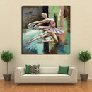 Leaping Ballerina 3D Wall Art Mixed Media Painting Metal Cutout Decor Ballet Dance Studio